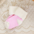 BST-93 Light Pink Cotton Thick Knitted Infant Socks Hot Sale Baby Turn Over Socks
